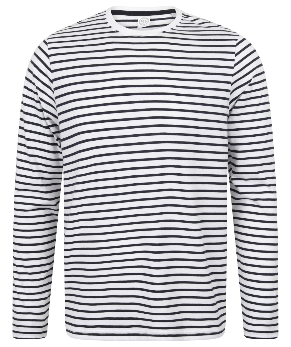 Unisex Long Sleeved Striped T-Shirt