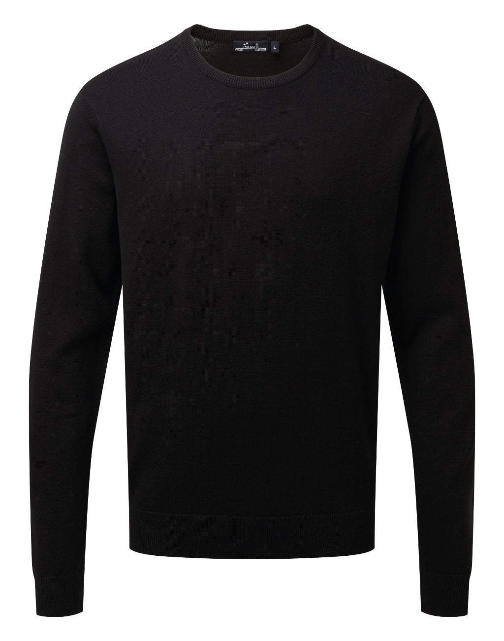 Mens Crew Neck Cotton Rich Knitted Sweater